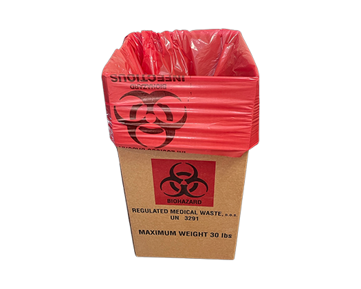 small biohazard box