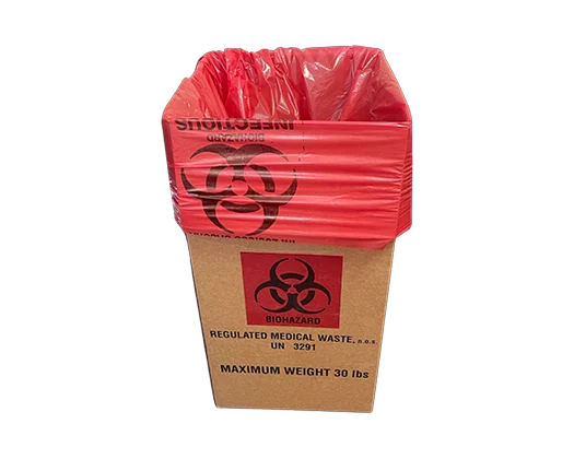 small biohazard box