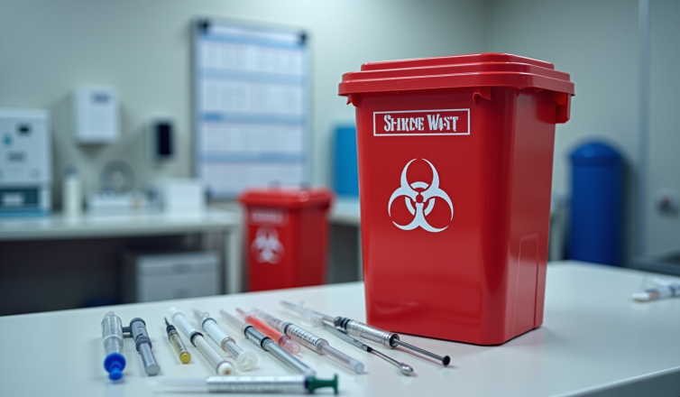 best practices for choosing a sharps waste container in healthcare