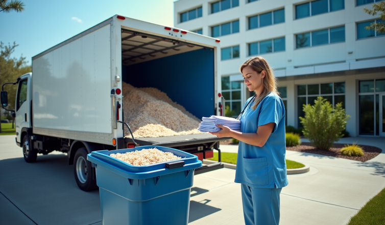 master on site paper shredding for healthcare compliance and security