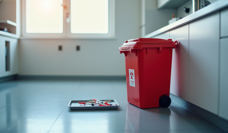 best practices for managing sharp bins in healthcare facilities