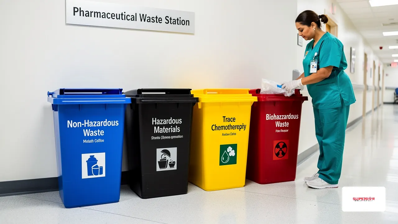 7 Key Facts About Hazardous Pharmaceutical Waste Bin Colors