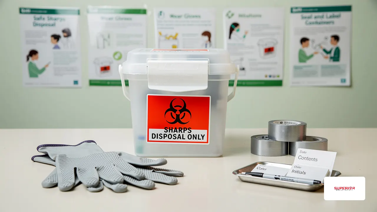 How Should Sharps Such as Needles Be Discarded Safely?