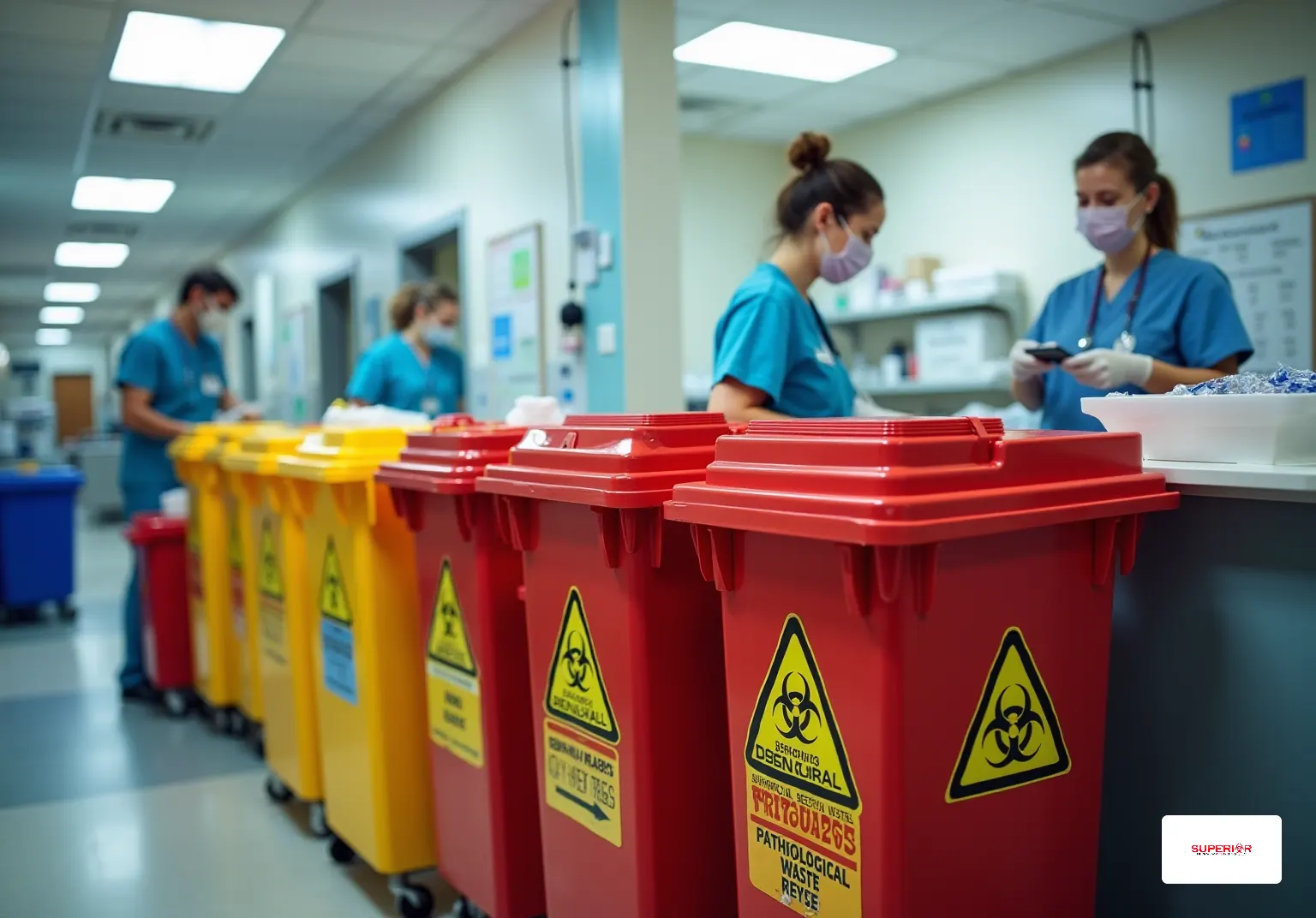 Master Biohazard Waste Container Use for Healthcare Compliance
