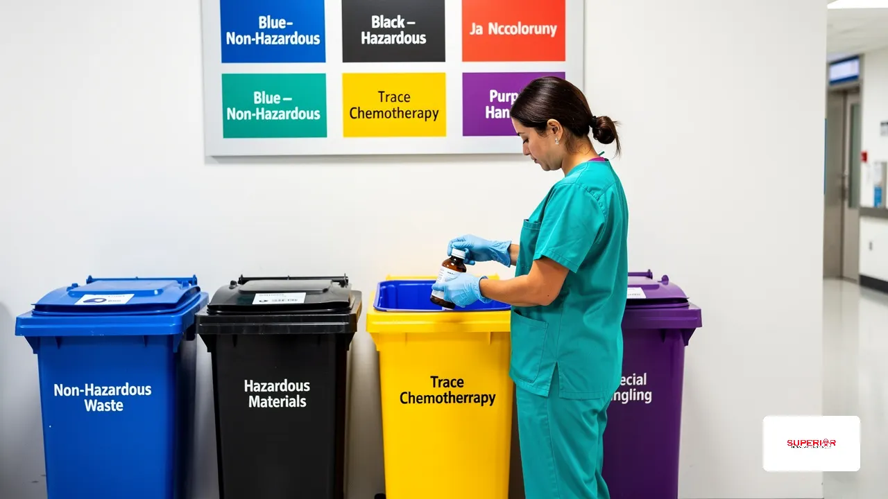 Master Pharmaceutical Waste Bin Color Codes for Safe Disposal